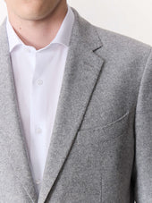 Veste Coordonnable Regular En Laine M Lang E Grise