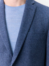 Veste Regular En Laine M Lang E Bleu Indigo Parementure Amovible