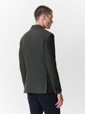 Veste Regular En Laine M Lang E Kaki