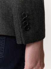 Veste Regular En Laine M Lang E Kaki