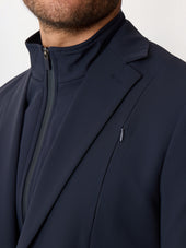 Veste Coordonnable Regular Bleu Marine Parementure Amovible