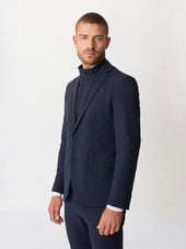 Veste Coordonnable Regular Bleu Marine Parementure Amovible