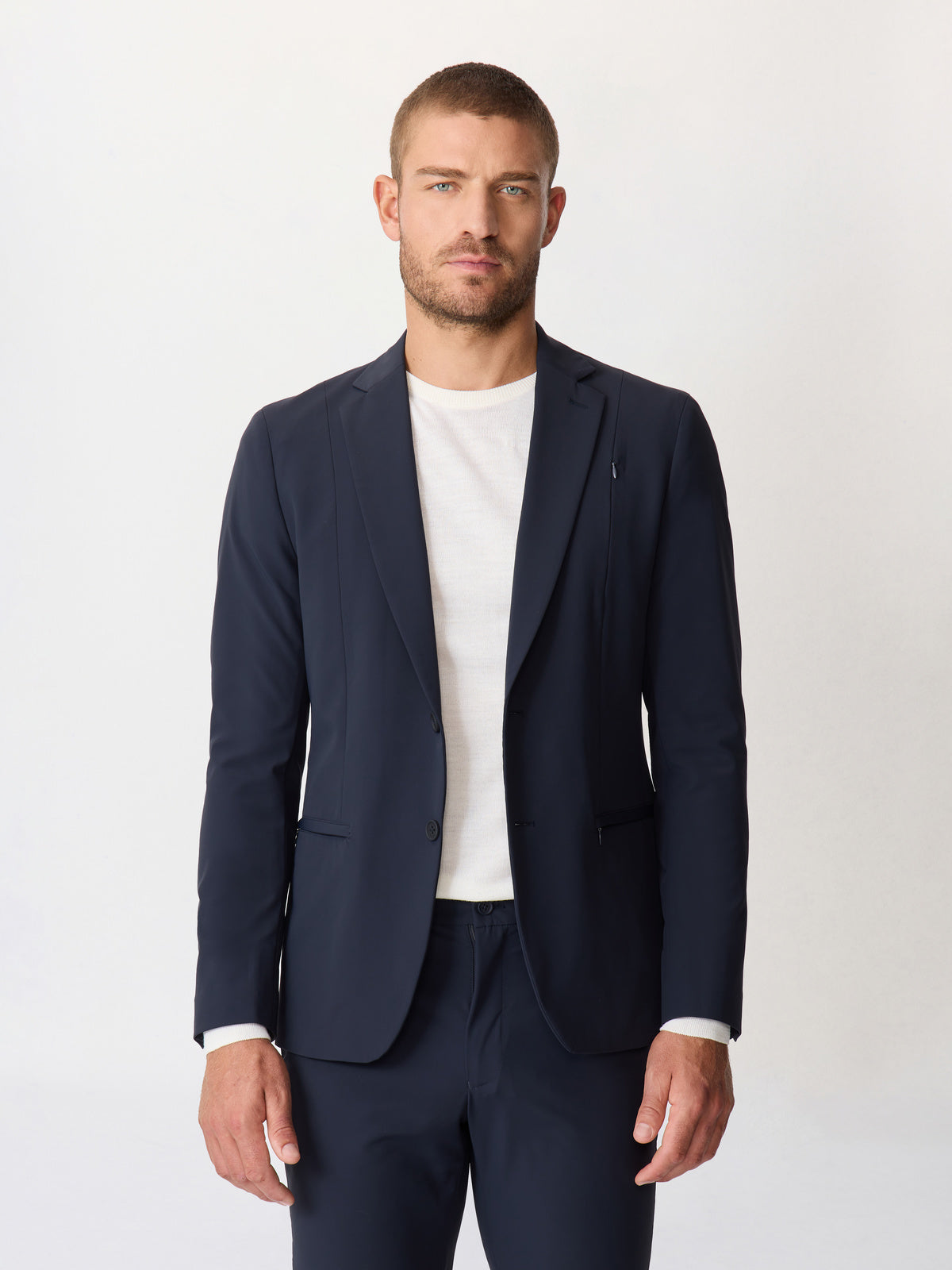 Veste Coordonnable Regular Bleu Marine Parementure Amovible