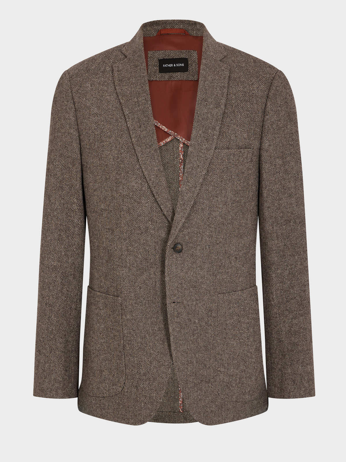Veste Coordonnable Regular En Laine M Lang E Marron