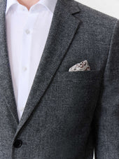 Veste Coordonnable Slim En Laine M Lang E Anthracite Prince De Galles