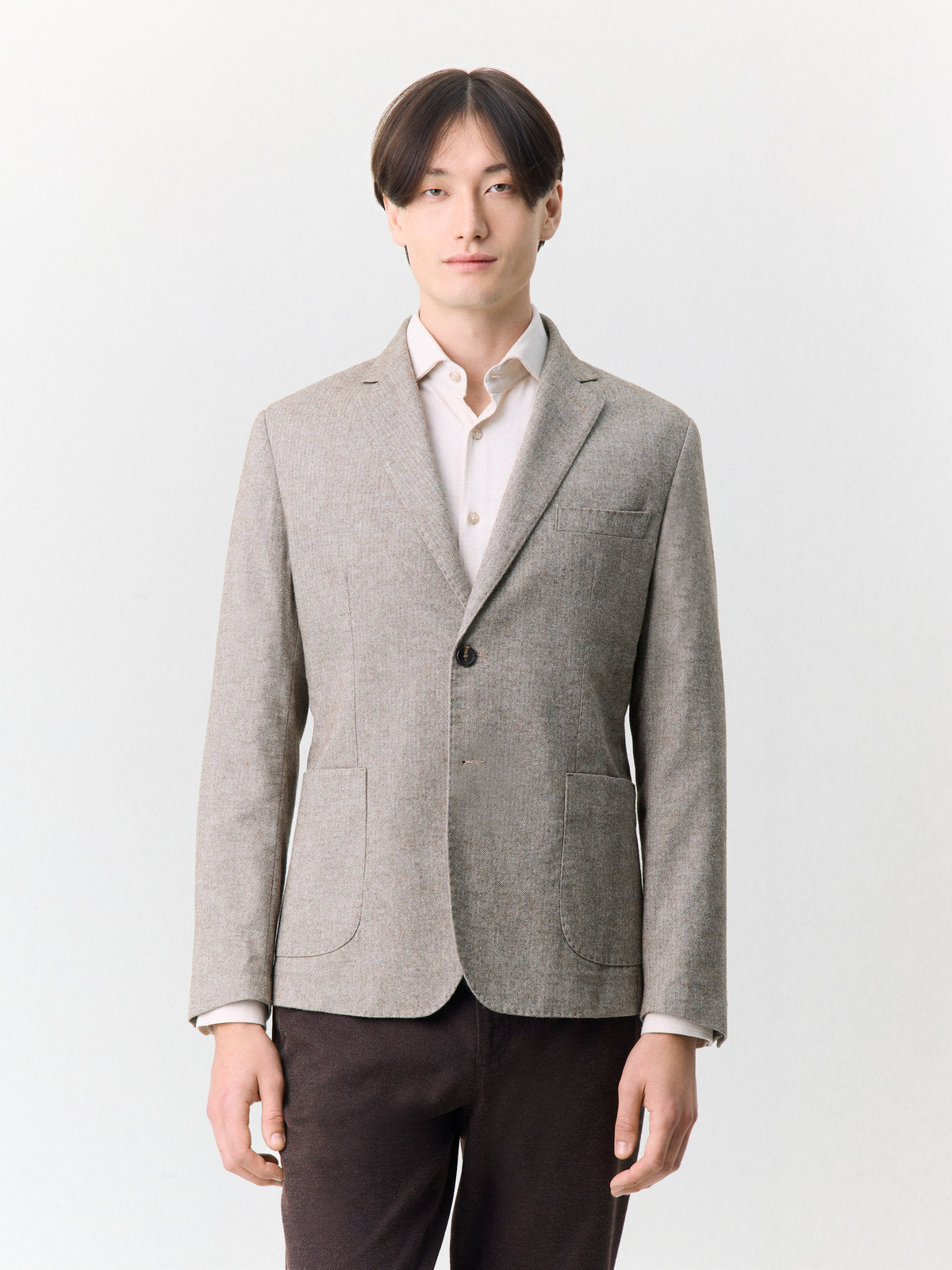 Veste Regular En Coton M Lang Marron