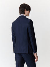 Veste Coordonnable Regular En Laine M Lang E Bleu Marine