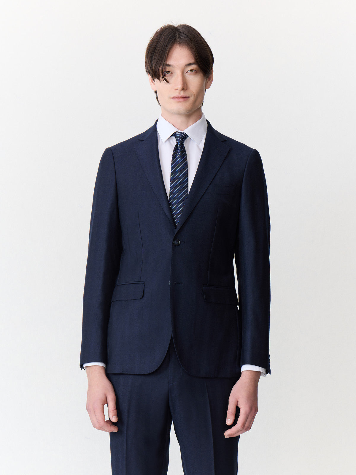 Veste Coordonnable Regular En Laine M Lang E Bleu Marine