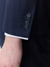 Veste Coordonnable Regular En Laine M Lang E Bleu Marine