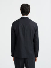 Veste Coordonnable Regular En Laine Anthracite