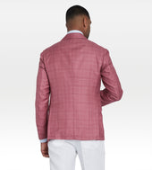 Veste en cachemire, soie et lin à motif Prince-de-Galles