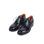 Navvy Cut Shoe - Black Alcazar Calf