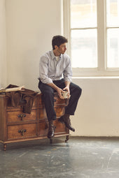 Navvy Cut Shoe - Ebony Kangaroo