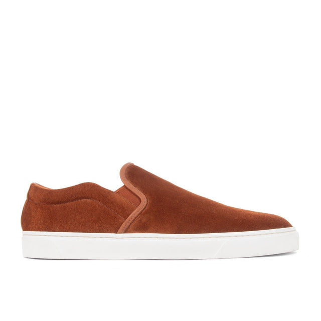 Slip On - Polo Brown Janus Calf Suede