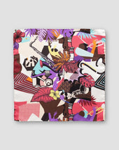 Vibrant music print pocket square