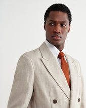 Vigo Natural Linen Double Breasted Blazer