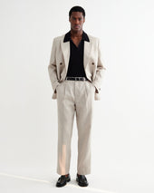 Vigo Natural Linen Double Breasted Blazer