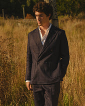 Vigo Linen Double Breasted Blazer