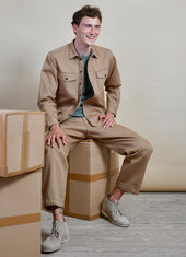 Ville Loose Fit Trousers Cardboard