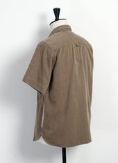 VILLY | Short Sleeve Shirt | Khaki Sashiko