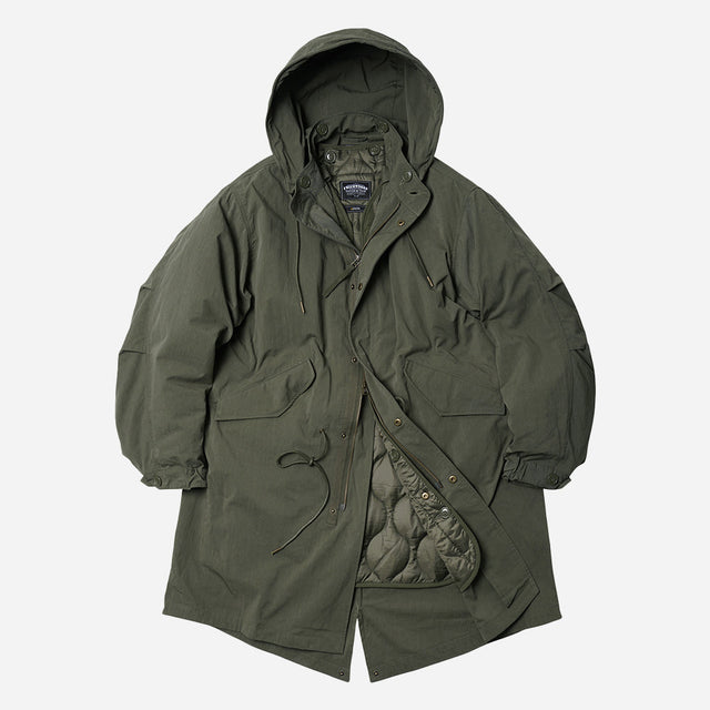 VINCENT M65 FISHTAIL COTTON 2 IN 1 PARKA AND LINER JACKET - OLIVE
