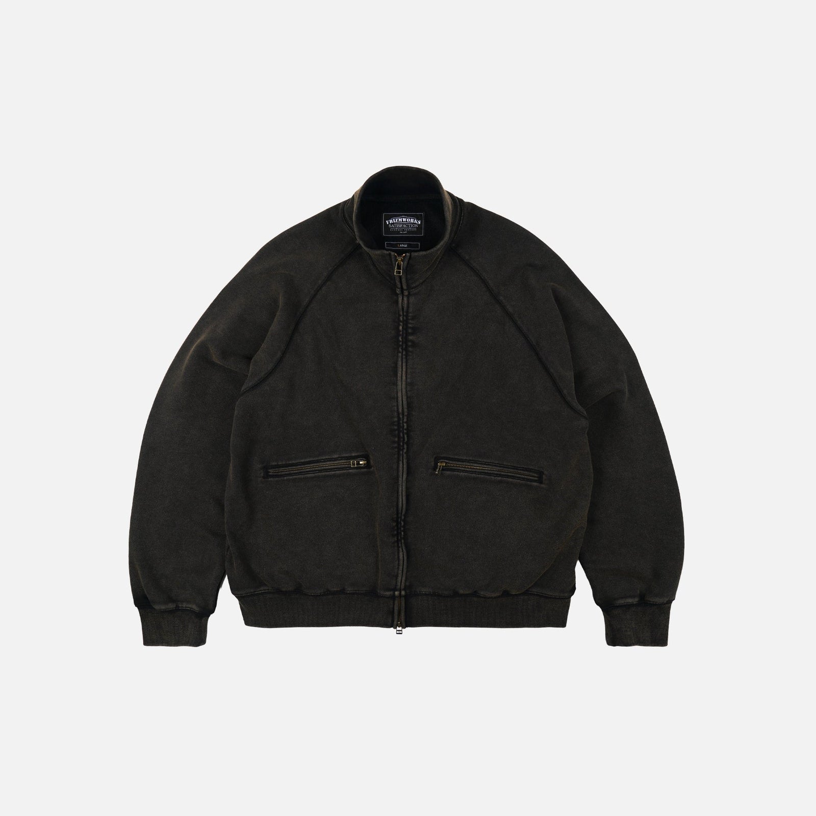 Vintage Dyeing Fz Sweat Brown