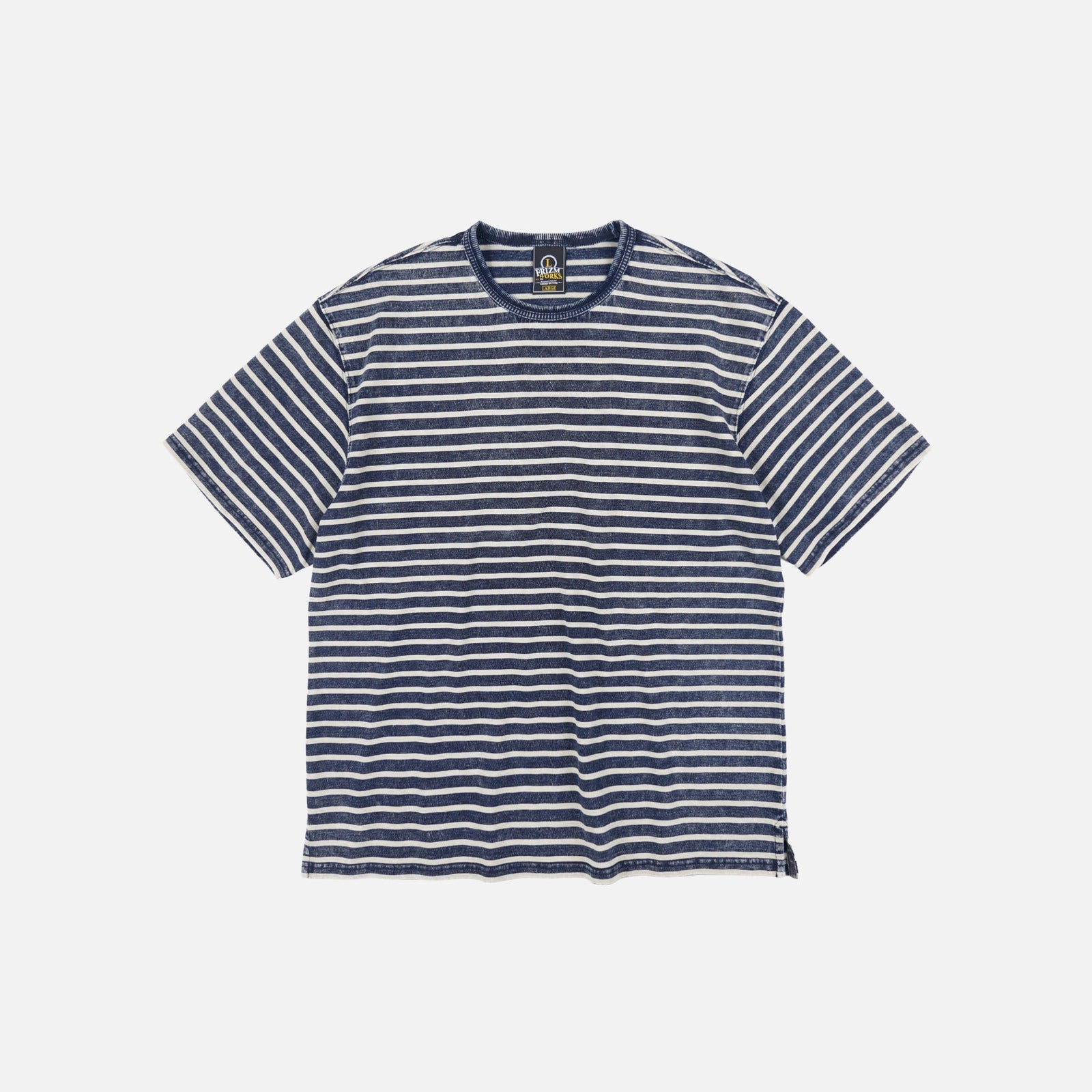 Vintage Faded Stripe Half T Shirt