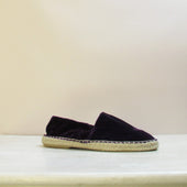 Velvet Espadrilles In Purple