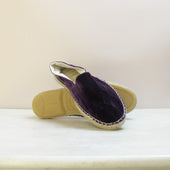 Velvet Espadrilles In Purple