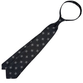 Geometrical Japanese Jacquard Silk Tie Hand Rolled