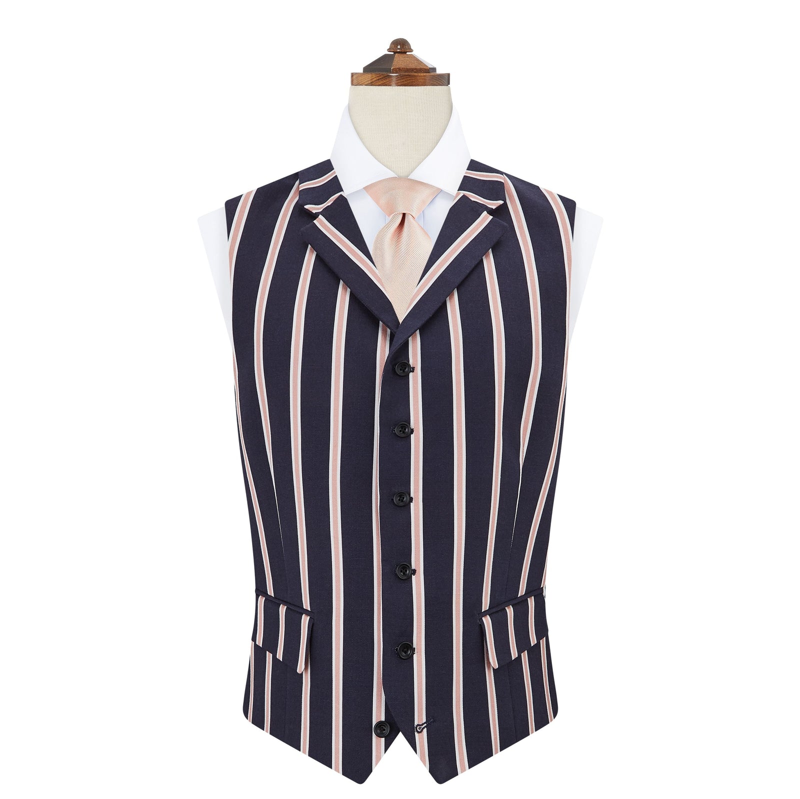 Hadley Navy Stripe Waistcoat
