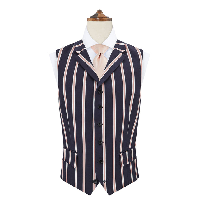 Hadley Navy Stripe Waistcoat