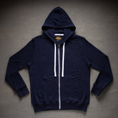 Glory Days Indigo Dyed Thermal Zip Hoodie