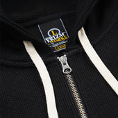 Waffle Hood Zip Up Parka