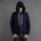 Glory Days Indigo Dyed Thermal Zip Hoodie