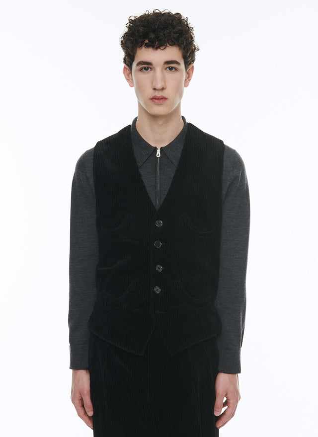 Corduroy suit waistcoat