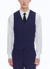 Virgin Wool Serge Suit Vest