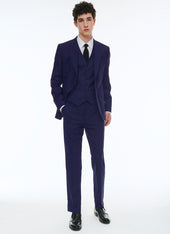 Virgin wool serge suit vest