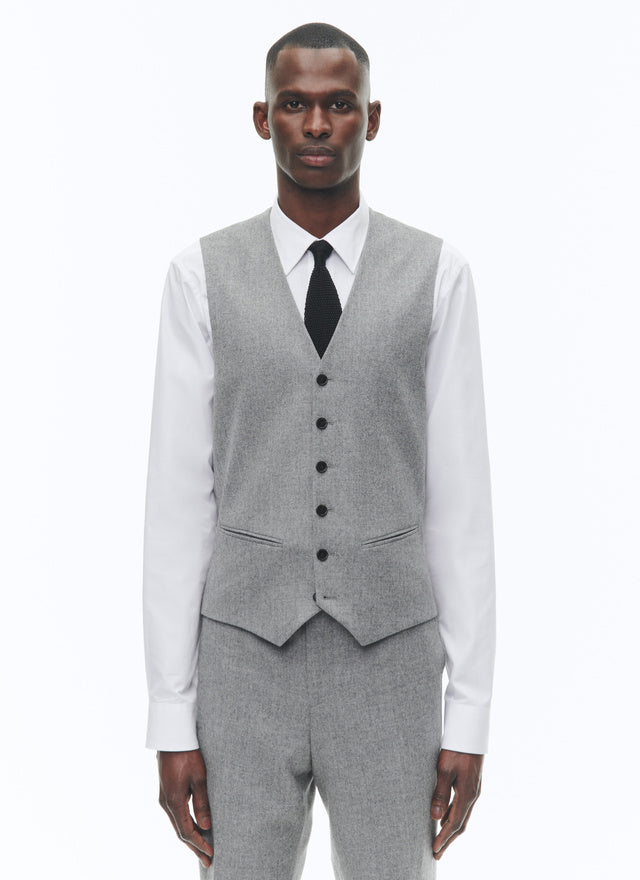 Wool flannel suit waistcoat