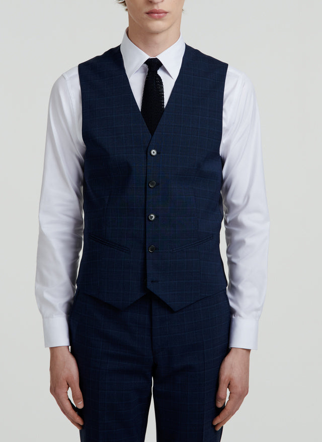 Wool Canvas Waistcoat With Of