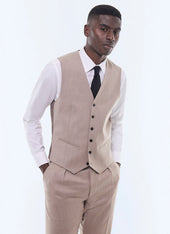 Wool flannel suit vest