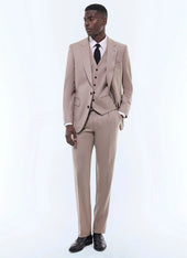 Wool flannel suit vest