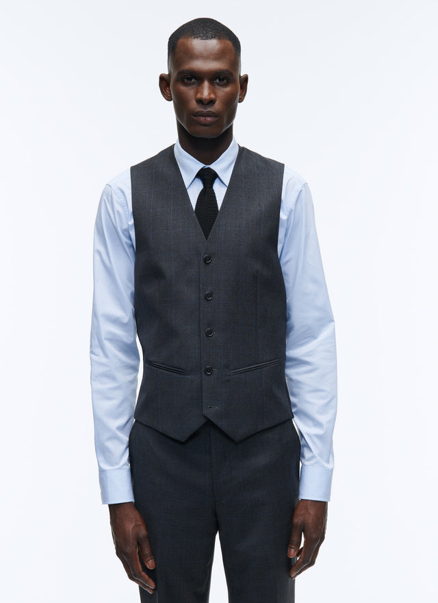 Of Wool Canvas Waistcoat