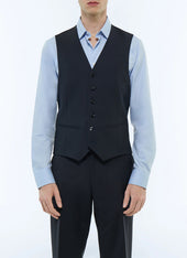 Wool Canvas Suit Vest