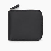 Leather 8 C C Zipped Wallet