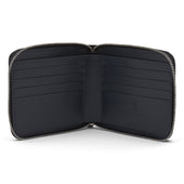 Leather 8 C C Zipped Wallet