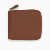 Light Leather 8 C C Zipped Wallet