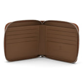 Light Leather 8 C C Zipped Wallet