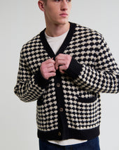 Walker And Ecru Bubble Knit Cardigan
