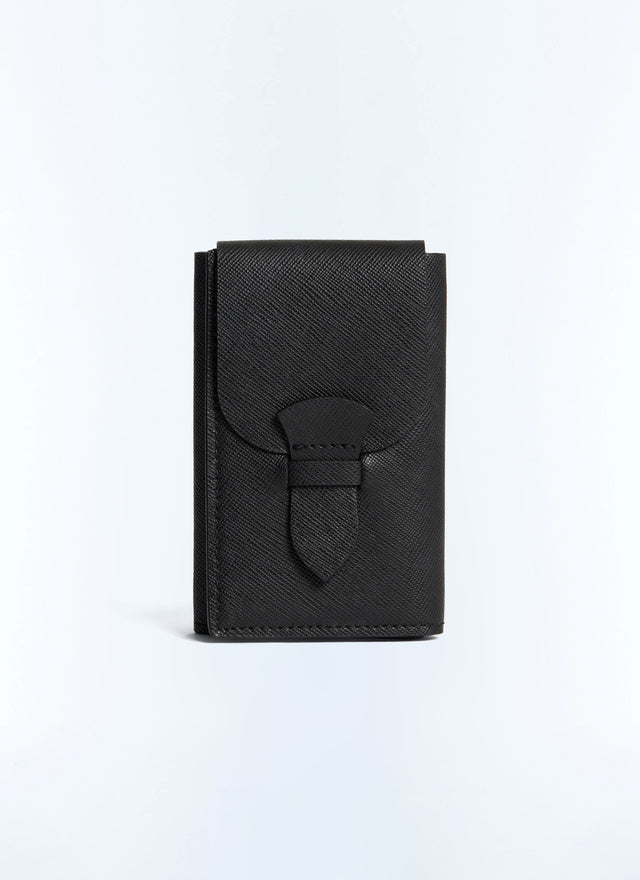 Plain Saffiano leather wallet